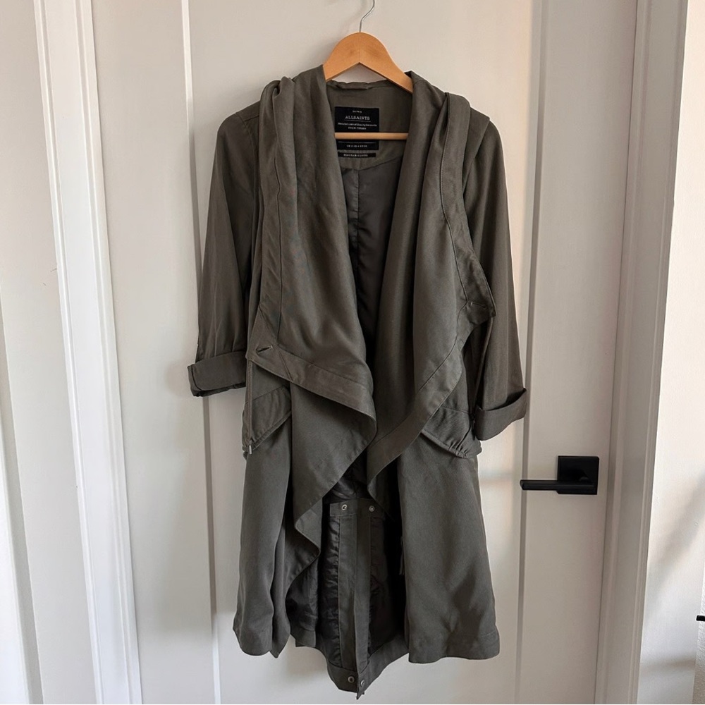 ALL SAINTS Dark Gray Utility Jacket